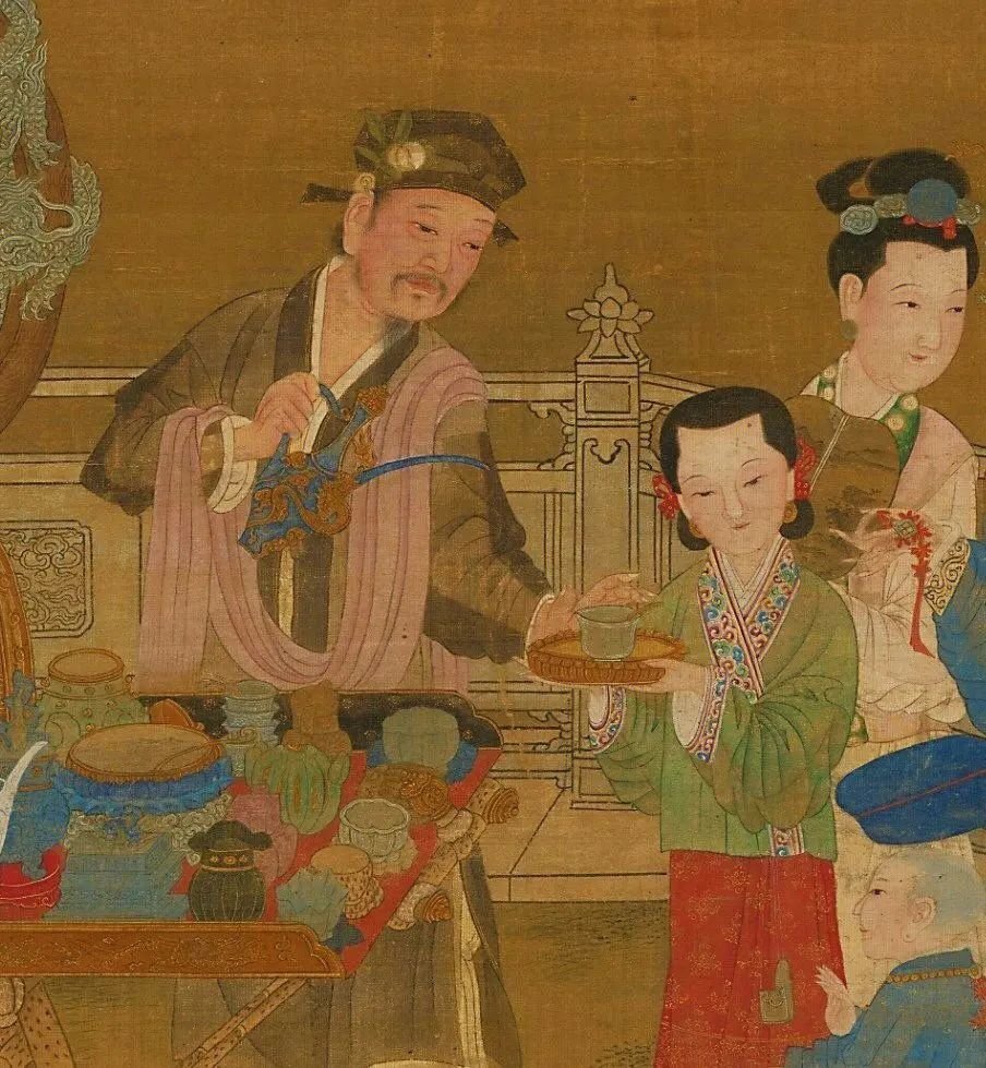 夏景货郎图 局部