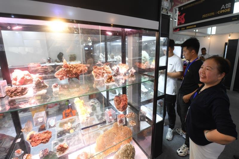 2023中国南京（国际）矿博会开幕 数十万件矿物宝石化石集体亮相