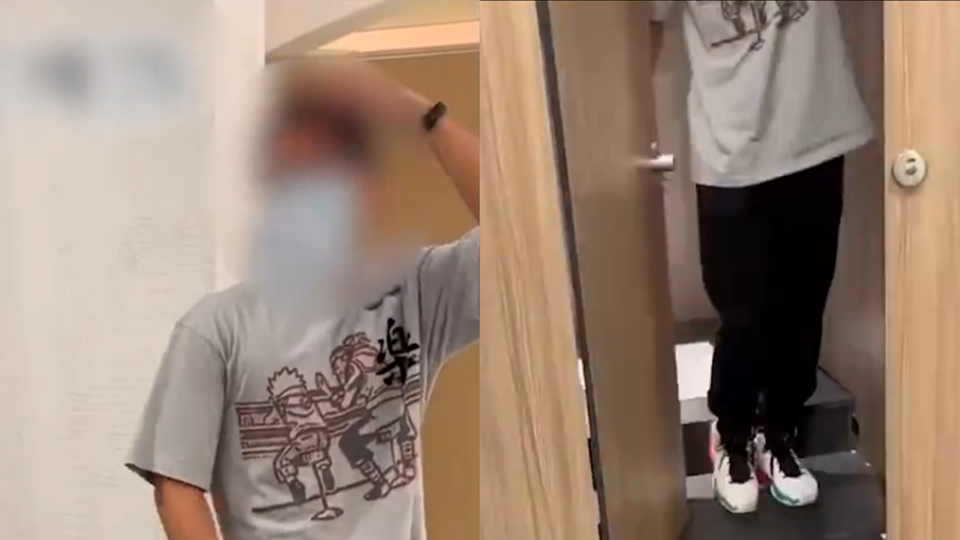男子躲女厕趴地偷窥，商场回应：人已被抓，将加强巡逻