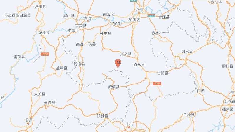 四川宜宾市兴文县发生4.9级地震，震源深度10千米