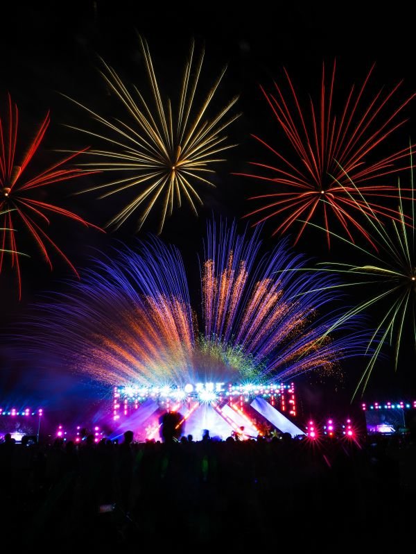 花博汇烟花。通讯员供图。