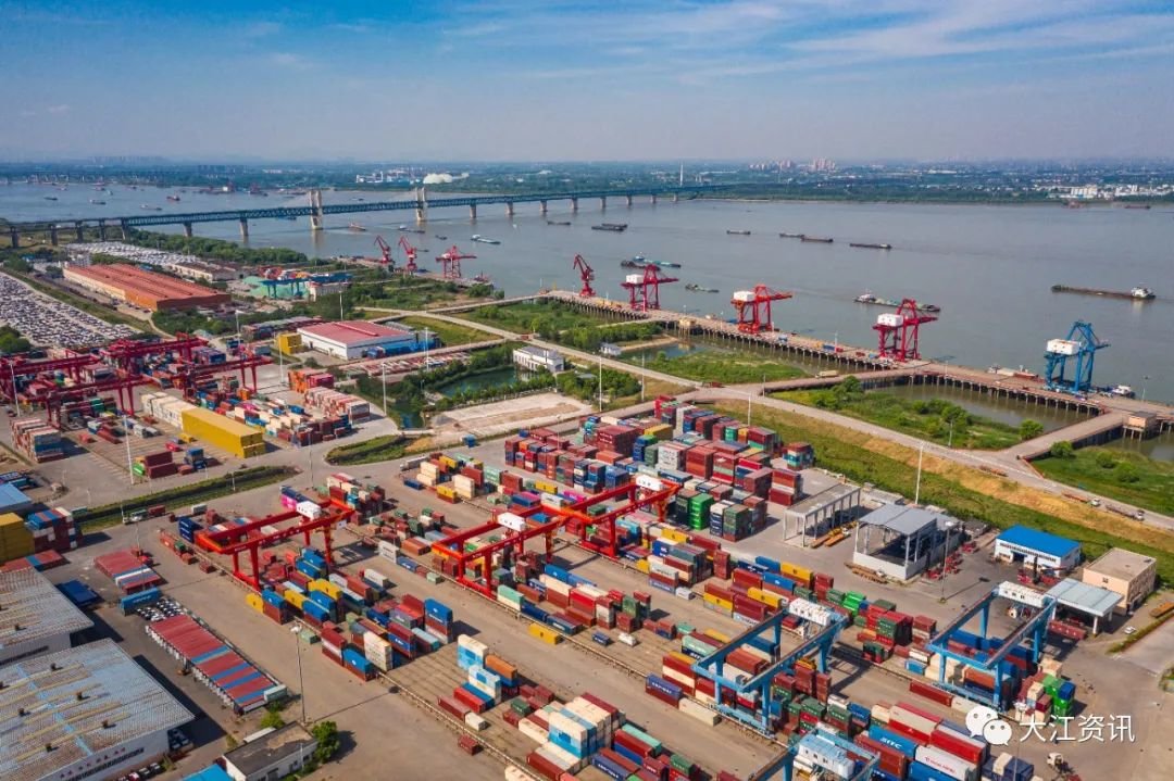 ▲朱家桥物流区多式联运铁路站场改造建设正酣。