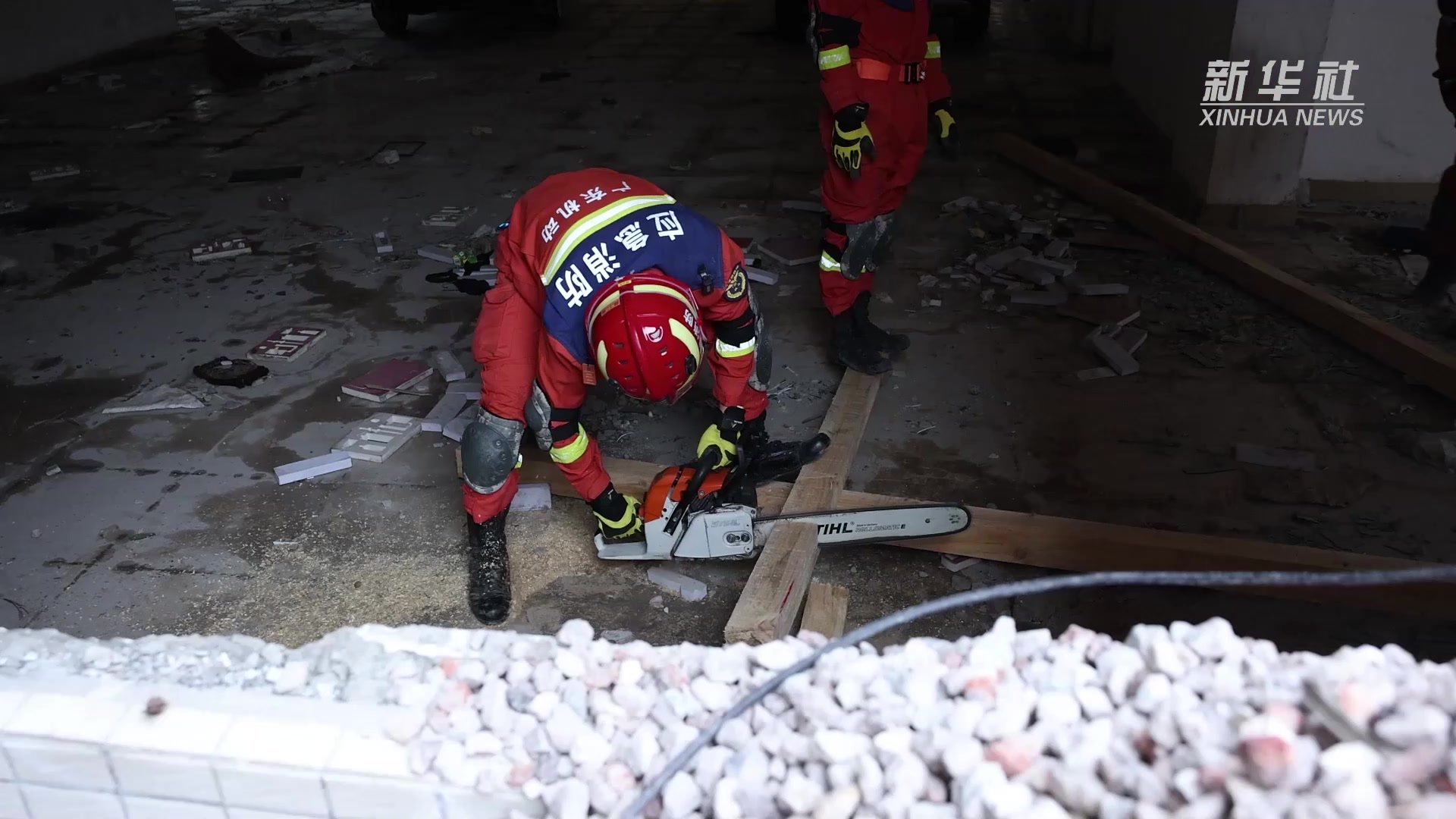 中国救援广东机动专业支队开展综合演练