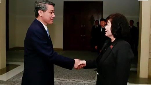 中国新任驻朝大使拜会朝鲜外务相