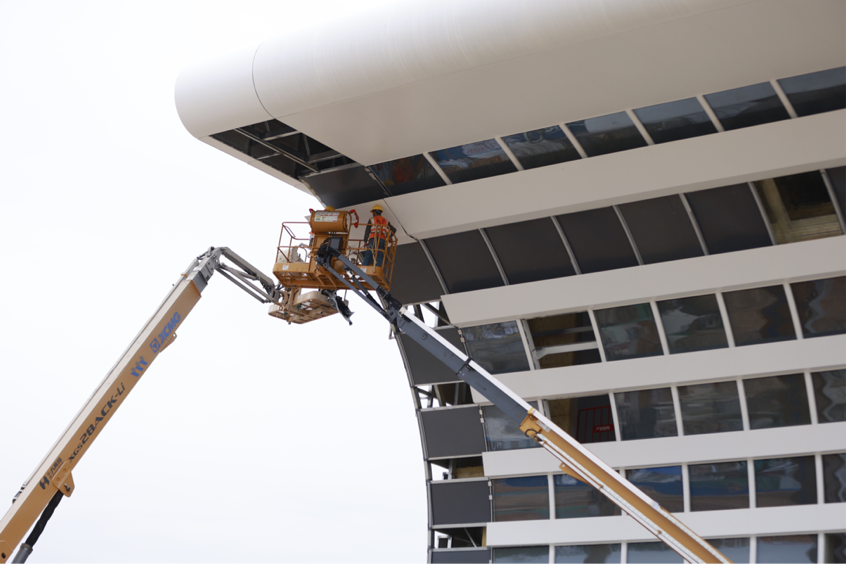 在建景德镇北高铁站外立面