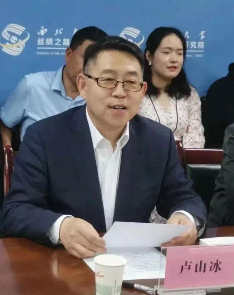 （图为卢山冰教授主持会议）