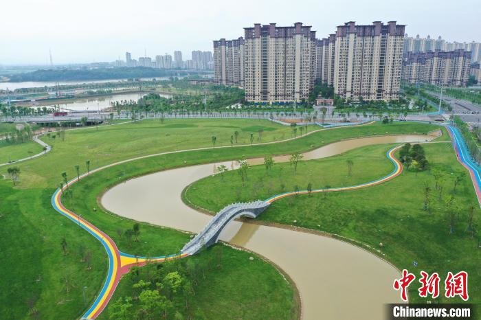 图为鹰潭市石鼓渡河（二期）水系连通工程。　中国铁工投资集团 供图