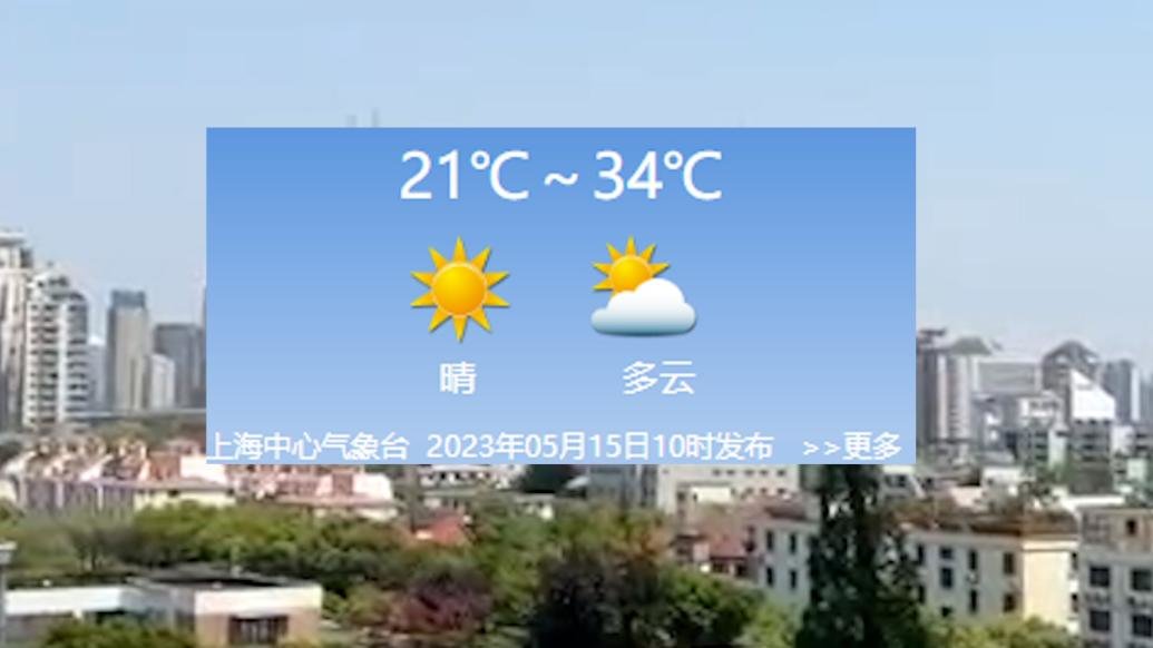 34℃！上海今日气温创新高，冲击高温线