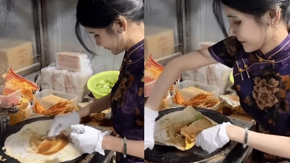 曾欲轻生的网红“狗头萝莉”如今在夜市摆摊卖煎饼：一天赚400元，称“劳动最光荣”