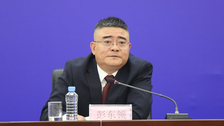 省港口集团党委副书记、副董事长、总经理彭东领（文颖 摄）