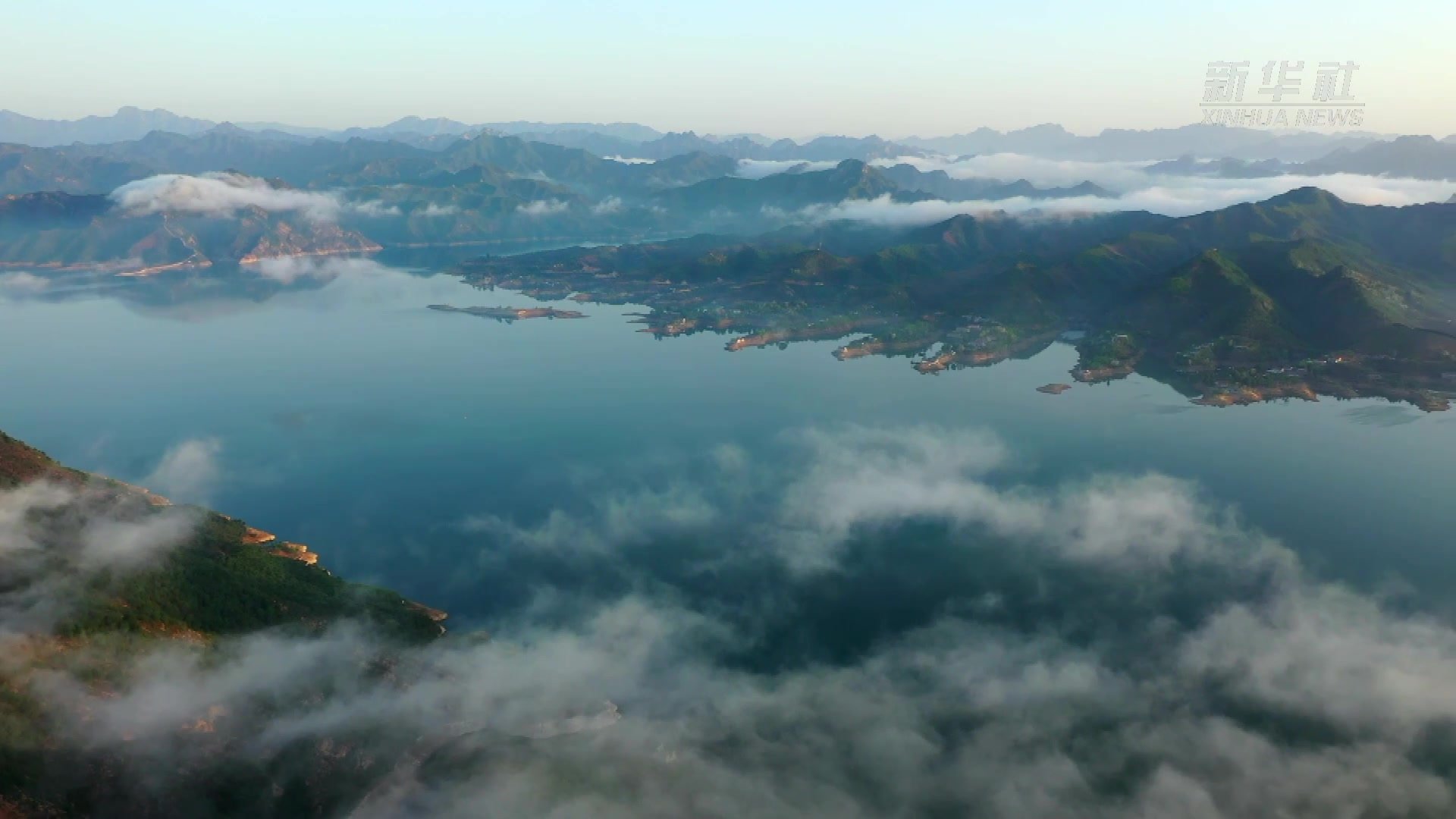 河北迁西：初夏潘家口　晨景美如画