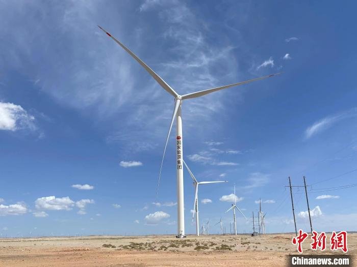 图为位于甘肃省玉门市的龙源(玉门)新能源发展有限公司润丰第三风电场(资料图) 甘肃龙源风力发电有限公司供图