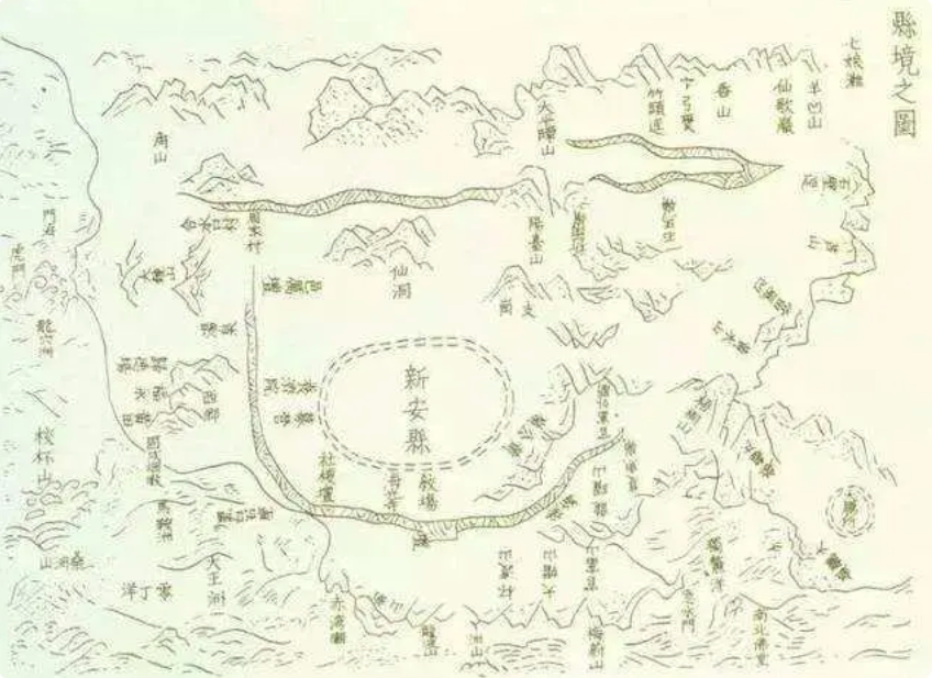 图2：新安县县境图