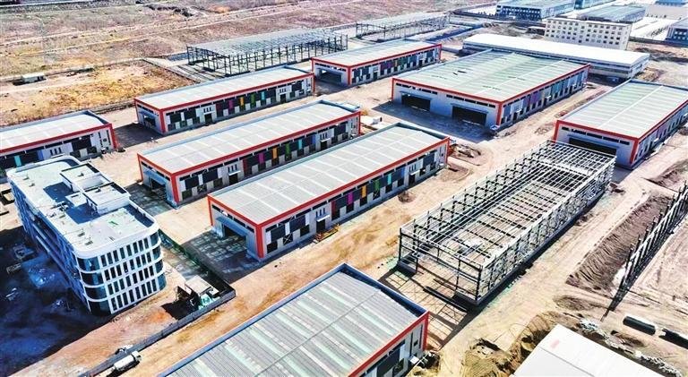 山丹县高新技术企业孵化园二期工程建设项目现场