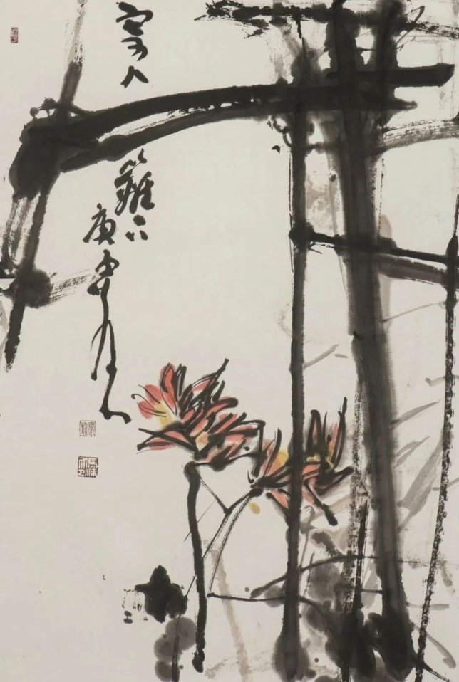 《寄人篱下》68X45cm