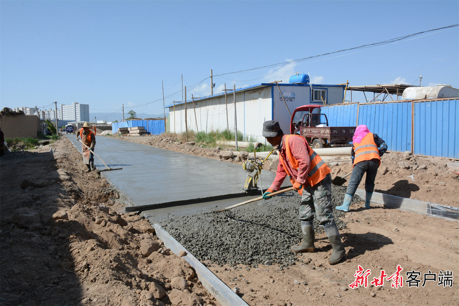 施工现场 新甘肃&middot;甘肃日报记者 金奉乾 摄