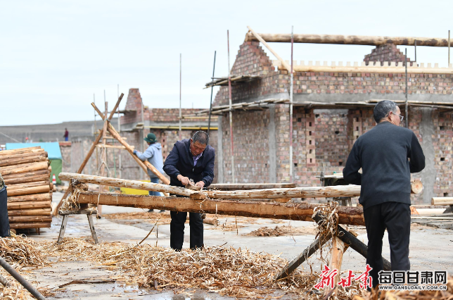 陇西县柯寨镇2023年生态及地质灾害避险搬迁安置点施工现场