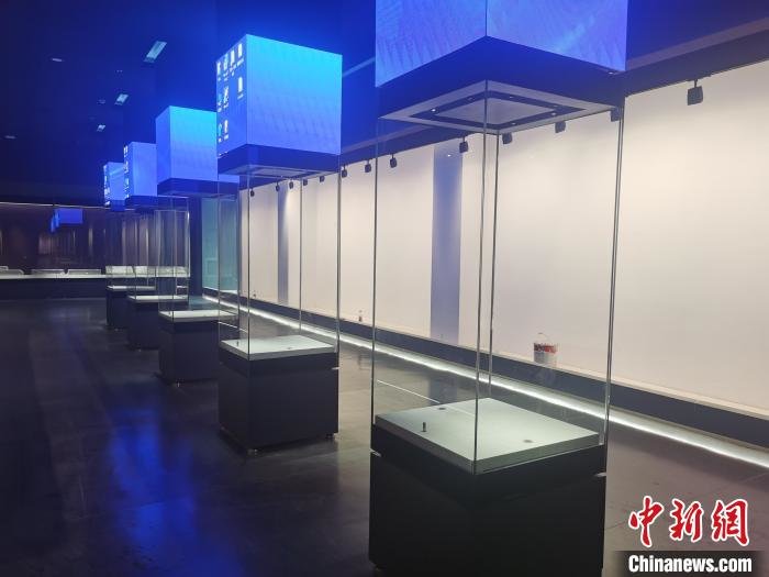 图为展柜一体化文物隔震装置。　航天科技四院41所供图