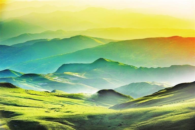 “四季陇原”摄影大赛“春韵”篇章作品选登（美丽宕昌——滩子草原风光 任笃青 摄）