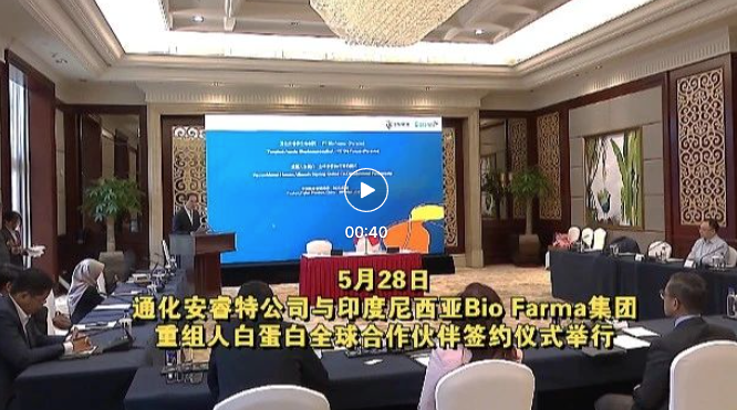 通化安睿特公司与印度尼西亚Bio Farma集团重组人白蛋白全球合作伙伴签约仪式举行