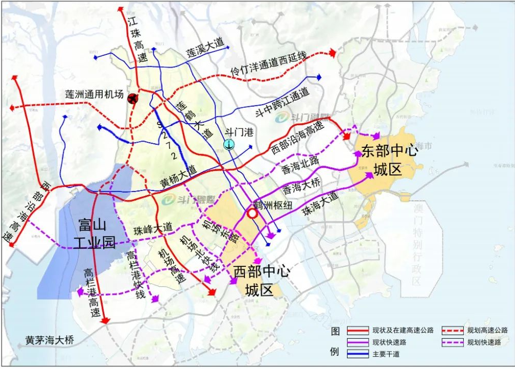 斗门大交通体系总体图