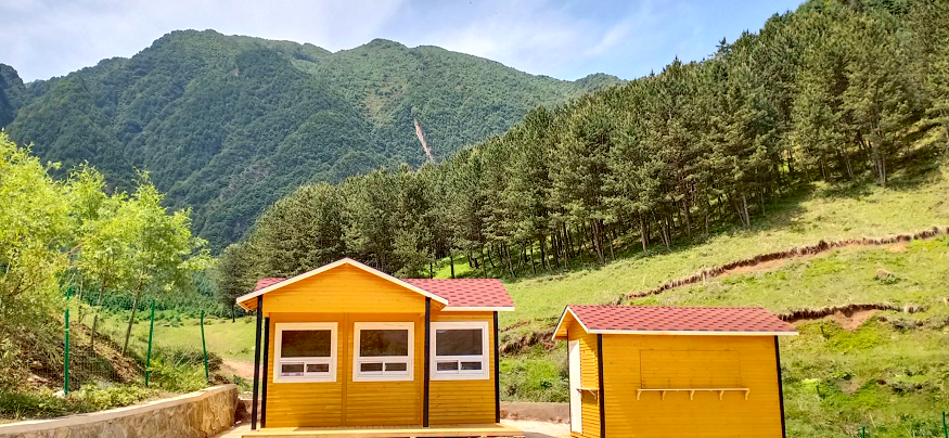 ▲古色古香的小木屋