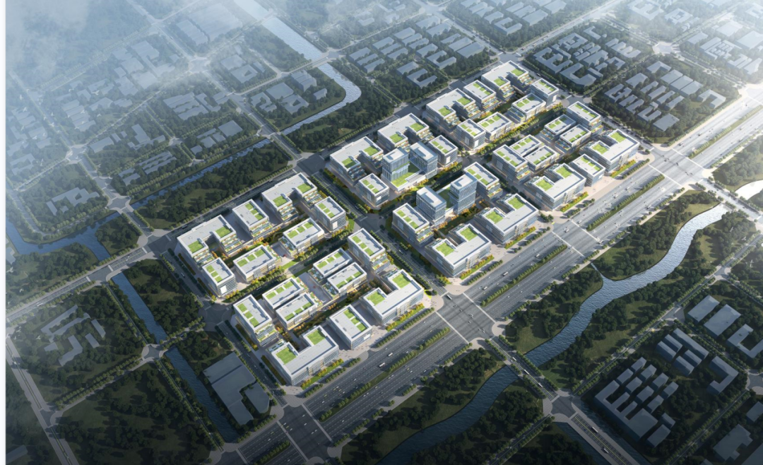 红旗镇0.6平方公里老旧工业区升级改造项目规划效果图