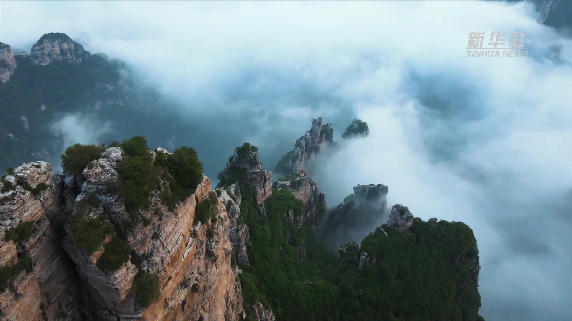 河北涞源：太行云海 水墨画境