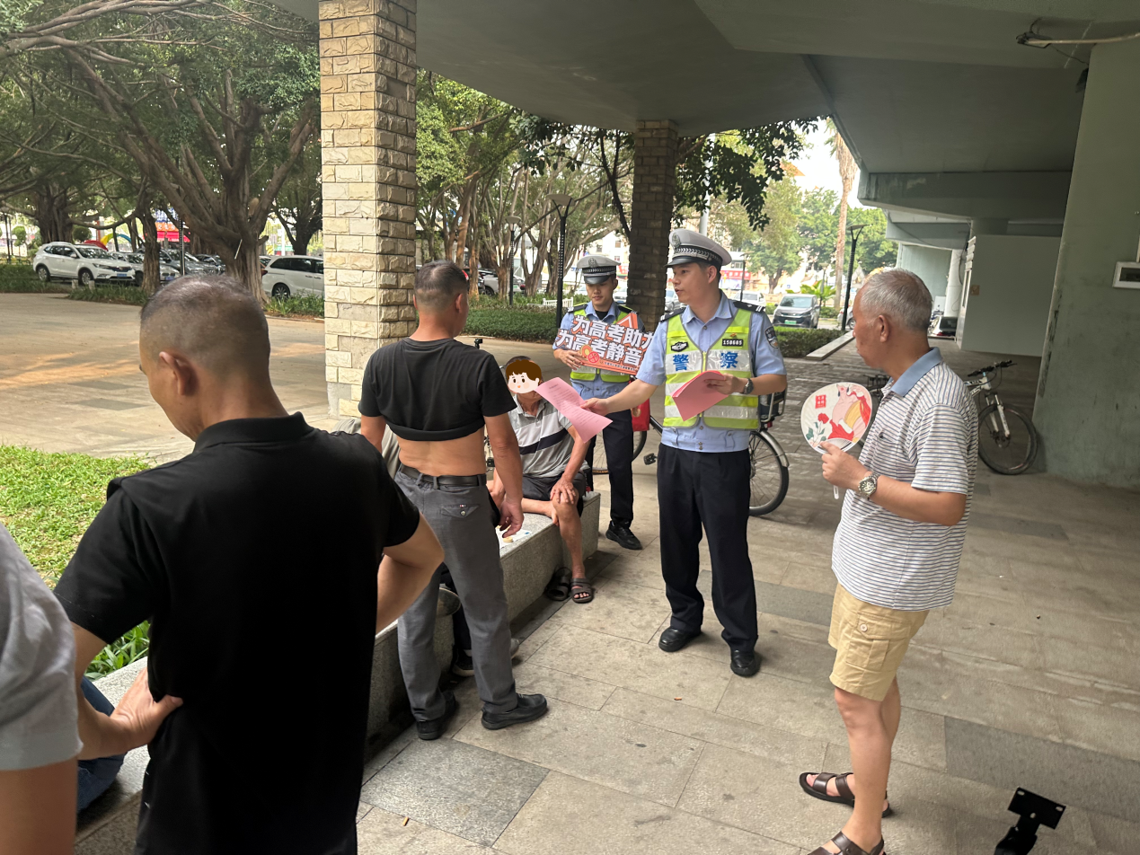 【护航高考，交警同行】为高考“静音”，东莞交警“双管齐下”！