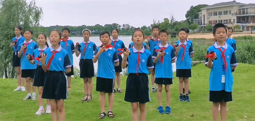 东湖小学校快板宣讲队宣讲防溺水“六不准”