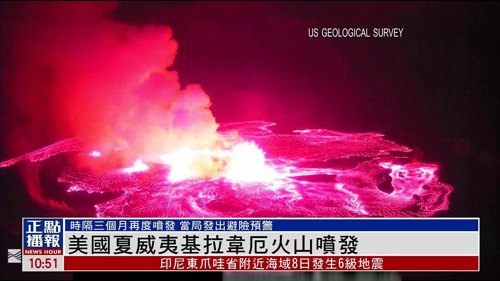 美国夏威夷基拉韦厄火山喷发