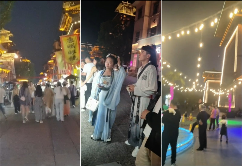 图7：许昌的风情街视频截图