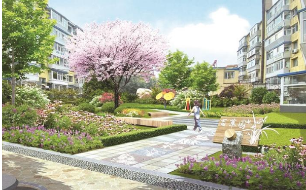 百草路“口袋公园”效果图