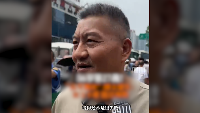 第27次参加高考的梁实：语文不是很失败，应该能达预期
