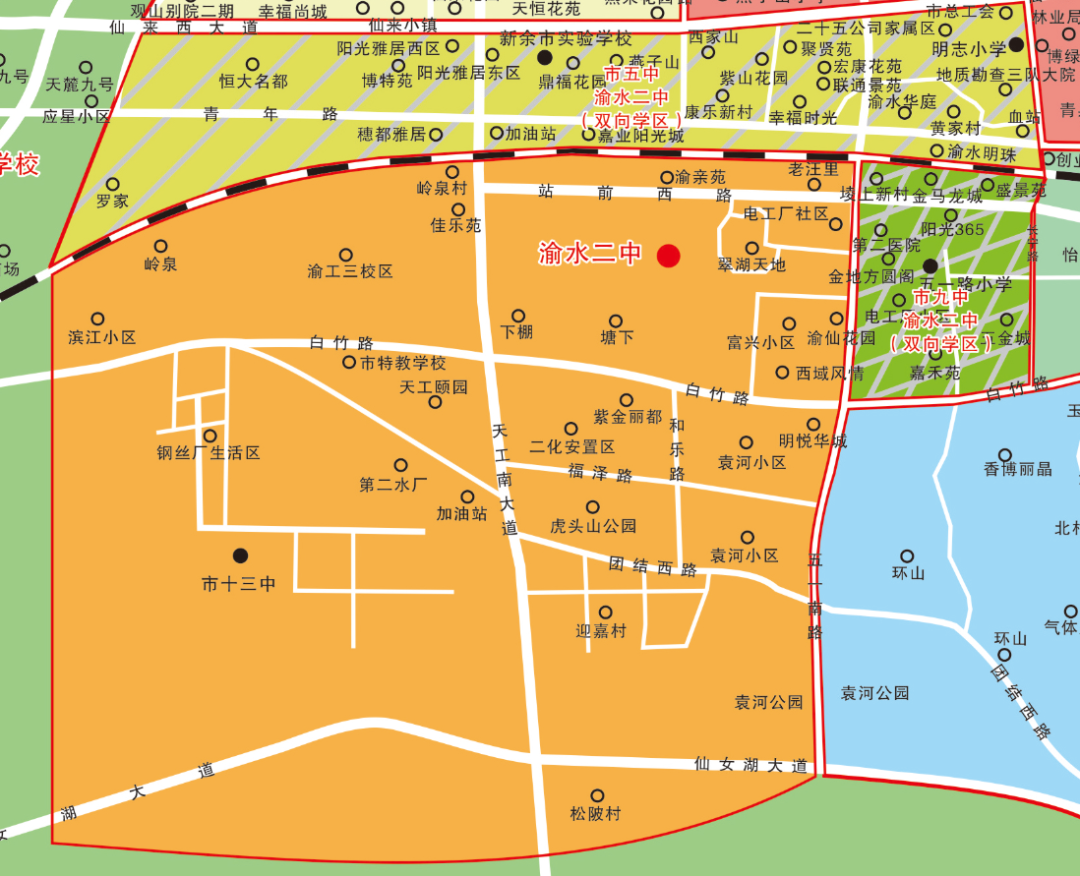 新余市行政区划地图图片