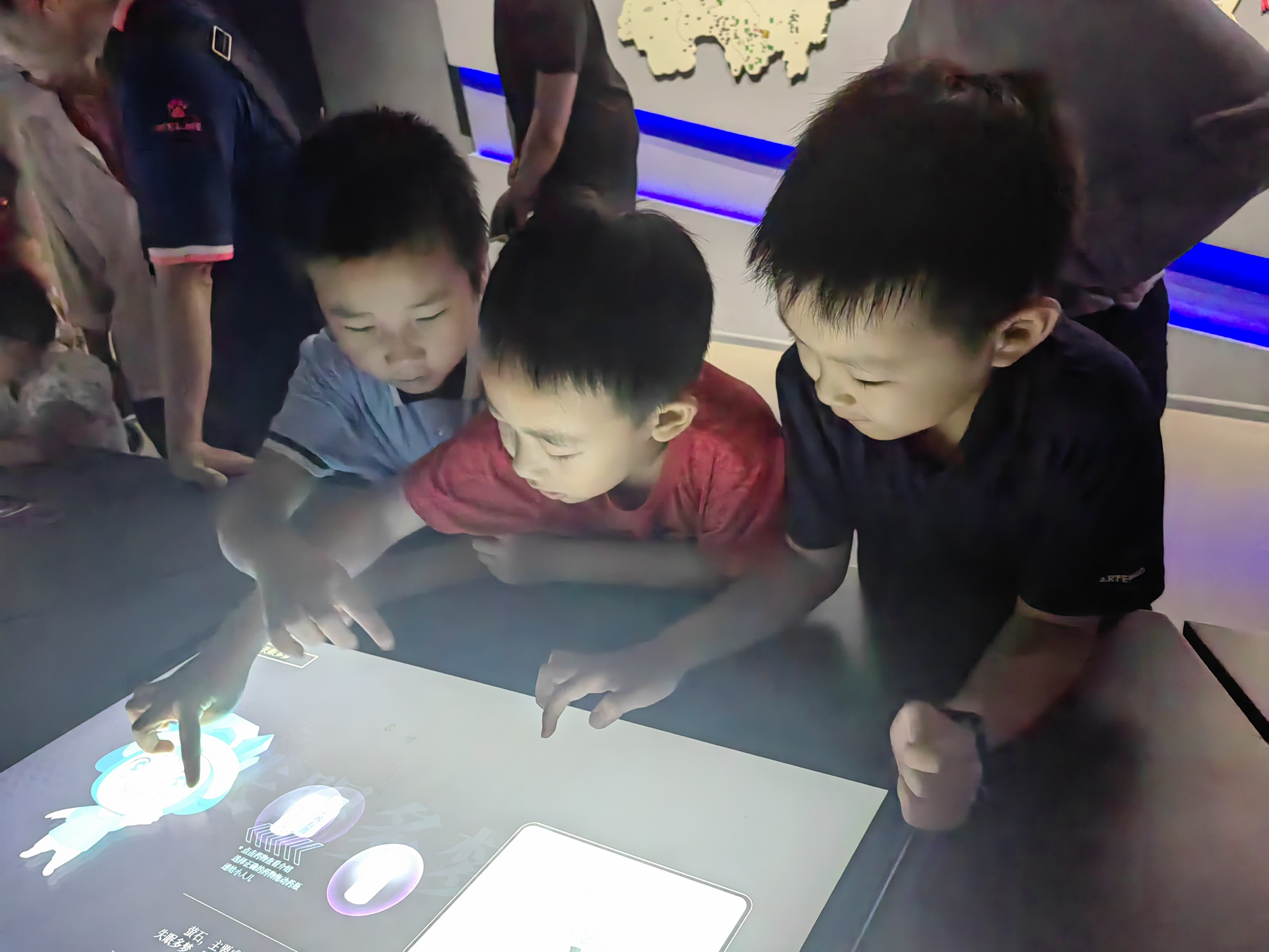 通过电子屏演示动物特征