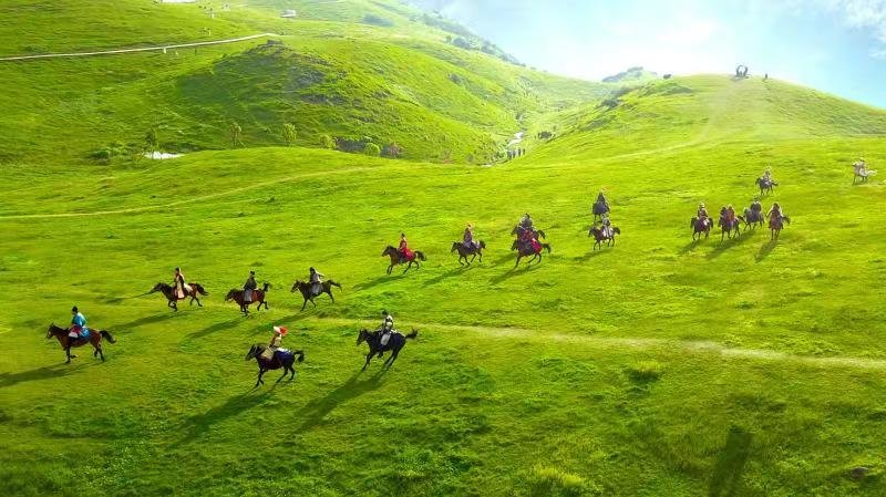 仰天湖大草原：在1314米处赏景畅玩