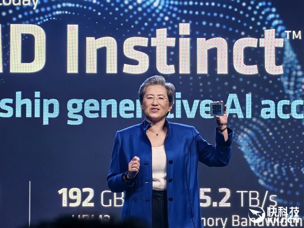NVIDIA真正死敌!AMD宣布MI300X GPU加速器:1530亿晶体怪兽管