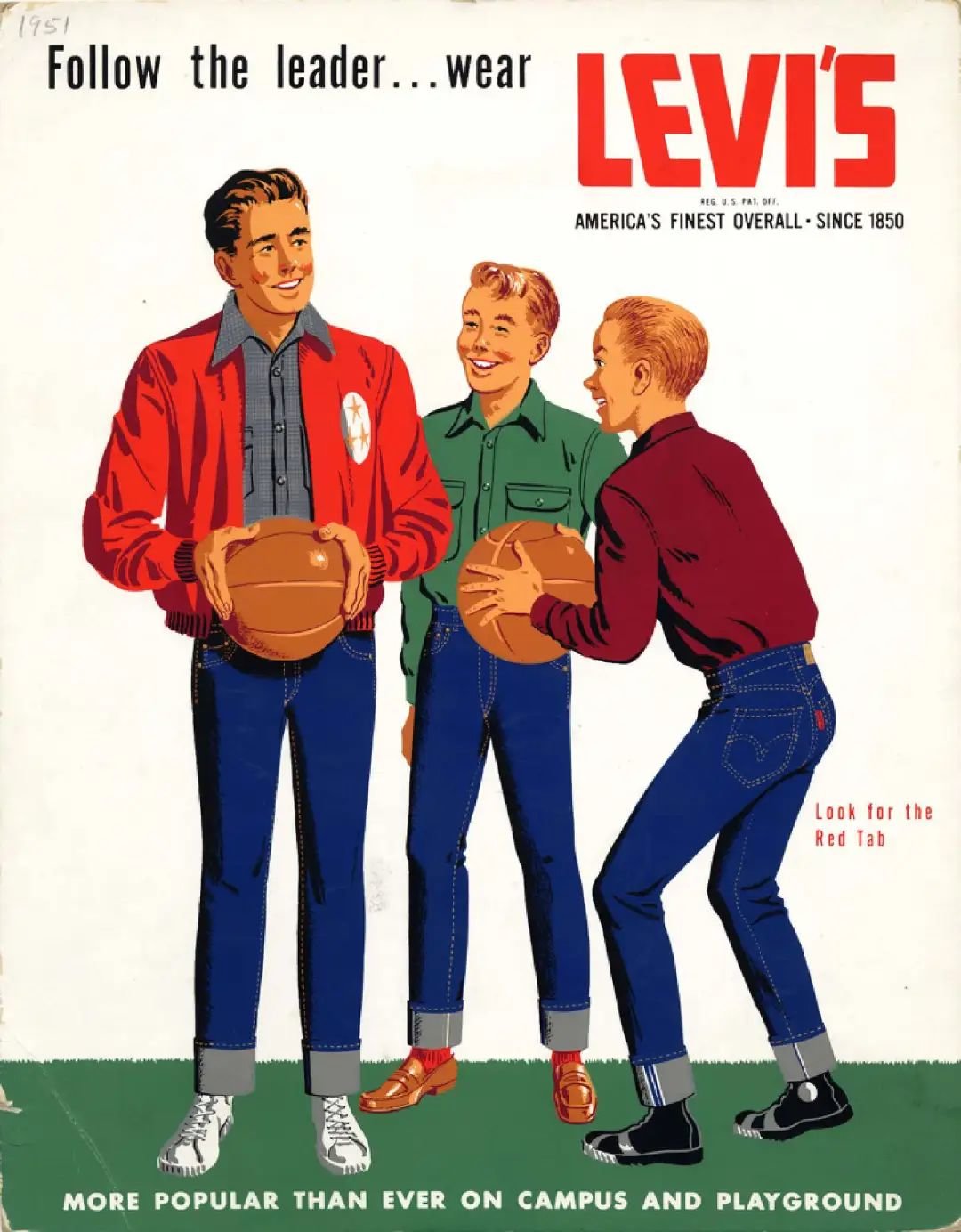 Levi‘s 1950 年代的广告