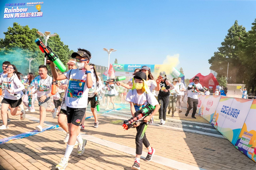 【炫出彩 跑出趣】 国际奥林匹克日·北洋设计2023第四届青岛“彩虹跑” Fun肆启程