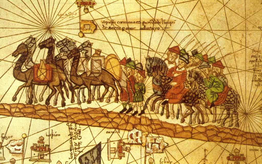 古代丝绸之路地图