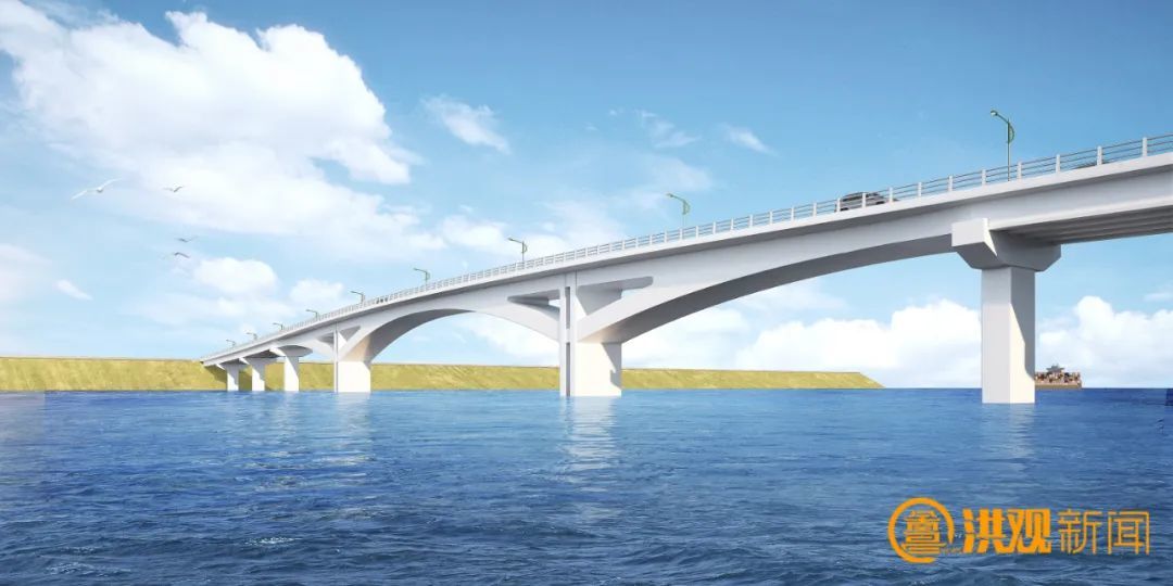 （三官河大桥效果图）