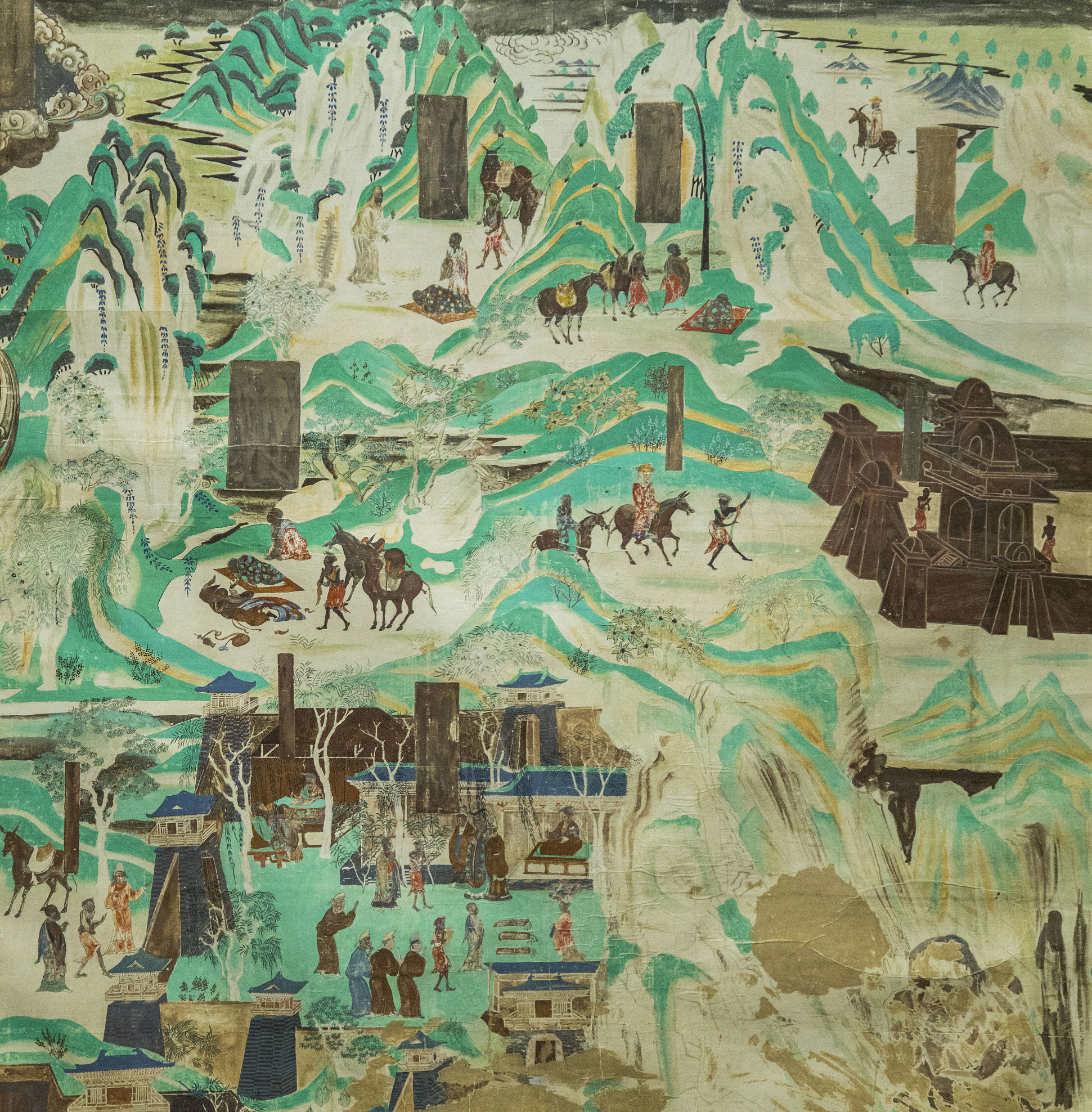 敦煌壁画展现丝绸之路