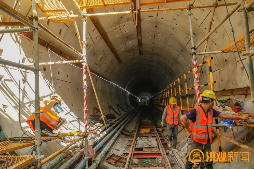 南昌地铁2号线东延工程实现首个区间双线贯通