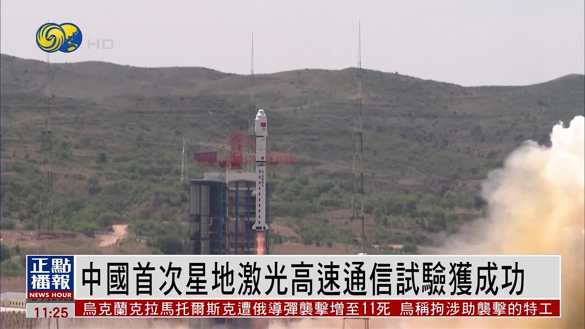 中国首次星地激光高速通信试验获成功