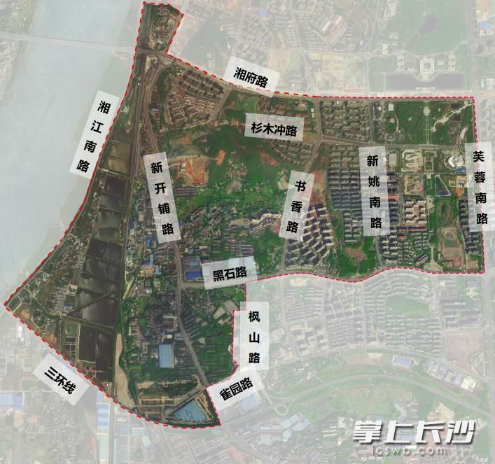 黑石铺城市更新片区项目区域图。  资料图片