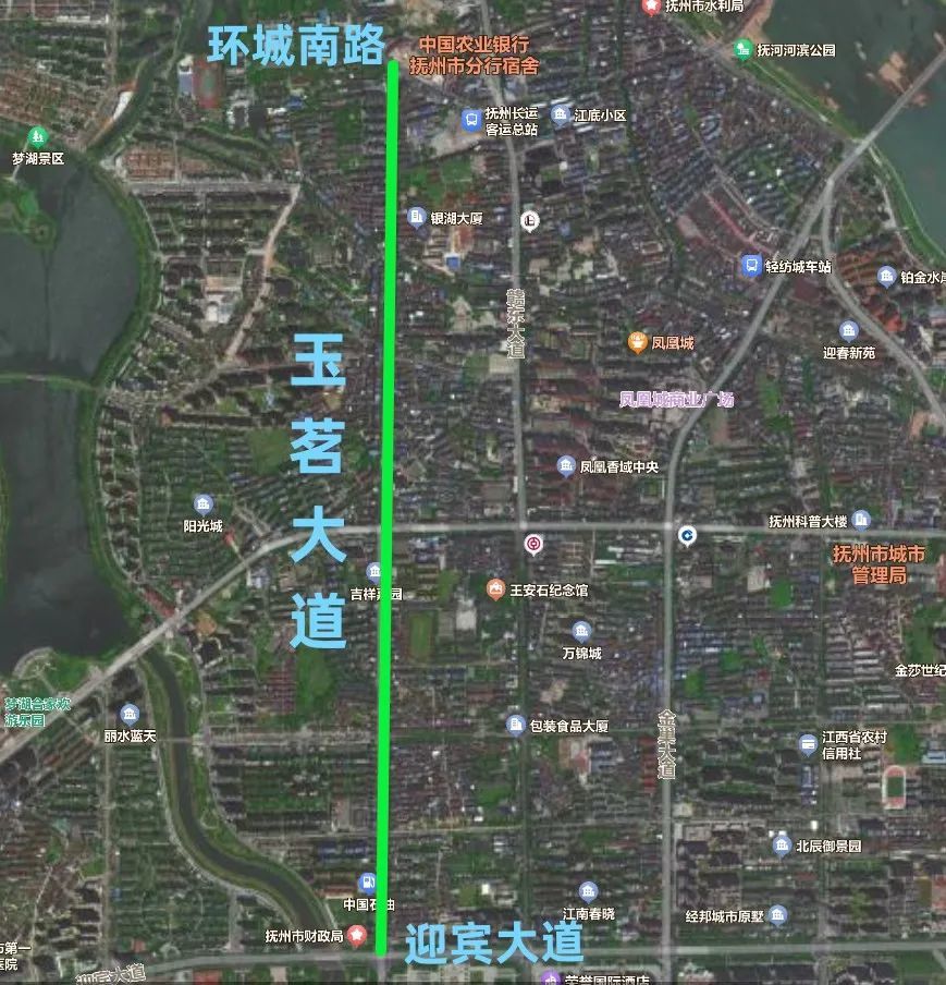 7月3日起 抚州城区这段BRT车道允许社会车辆通行