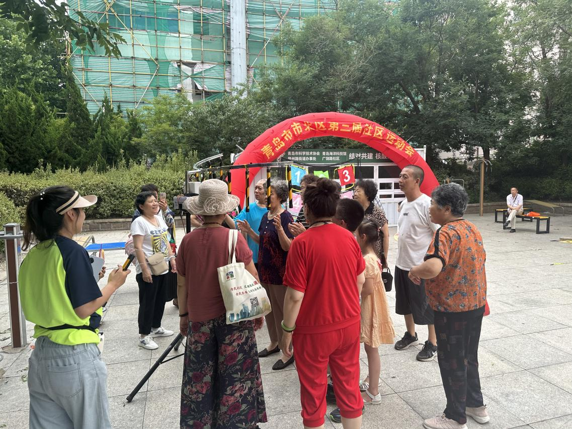 市北区登州路街道广饶路社区举办“体彩杯”青岛市第十三届全民健身运动会暨第三届社区趣味运动会