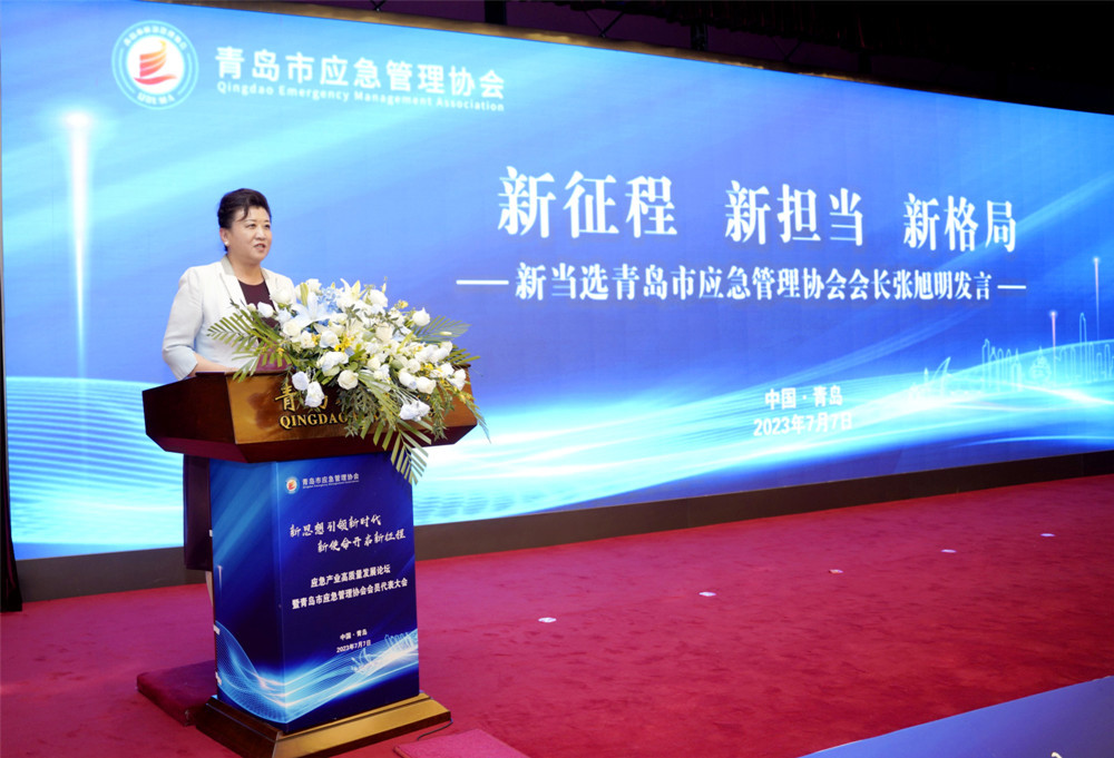 青岛市应急管理协会会长张旭明发言