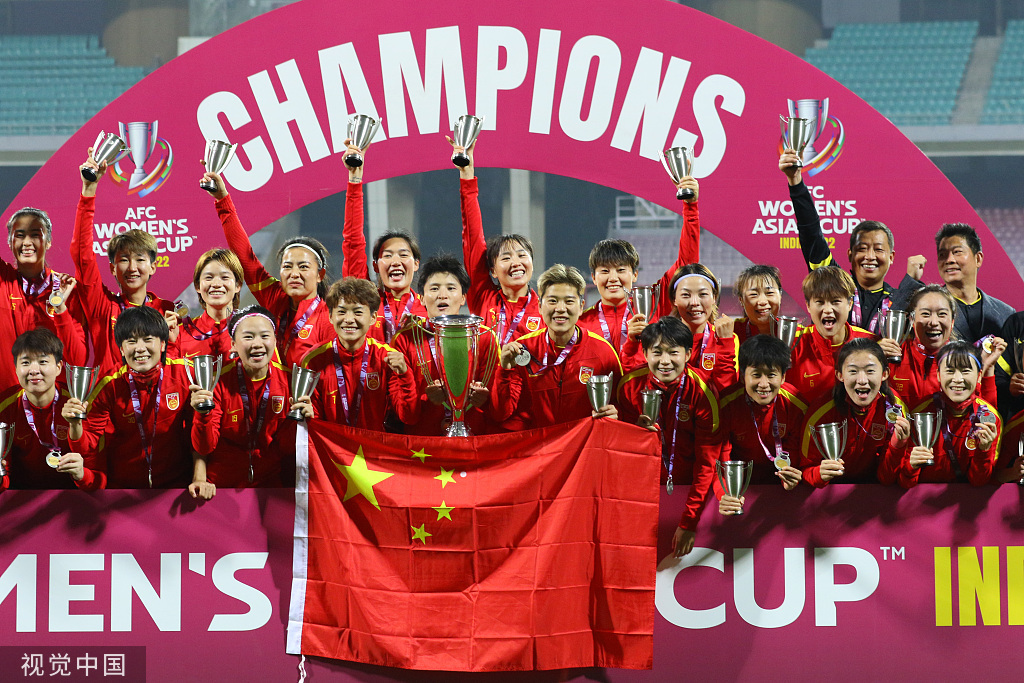 尴尬！中国女篮女足亚洲杯双双夺冠，男篮男足均止步8强